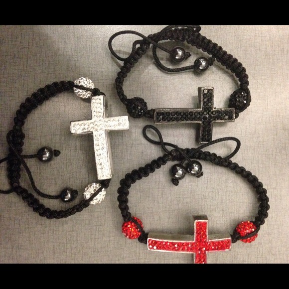 Jewelry - Cross bracelets. Black one is sold.