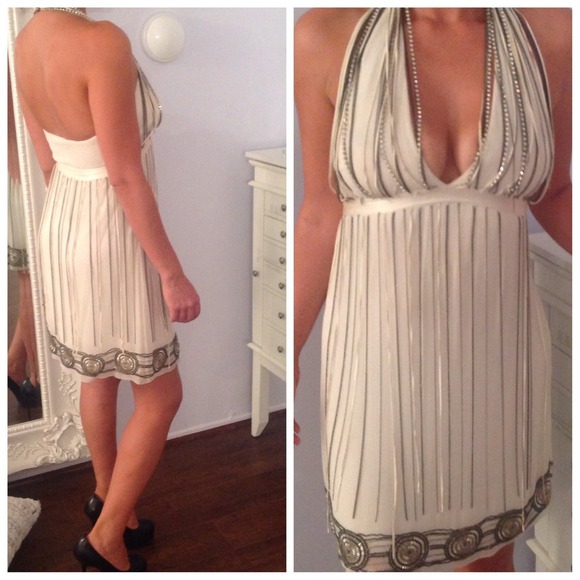 Sheri Bodell Beaded Embellished White Dress! - Picture 2 of 4