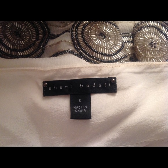 Sheri Bodell Beaded Embellished White Dress! - Picture 4 of 4