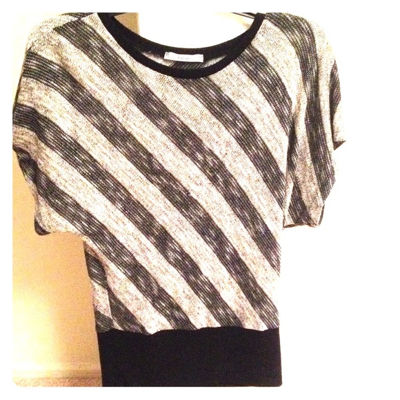 Black and grey sparkly top.