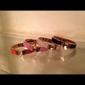 NWOT Designer inspired H bangle bracelets