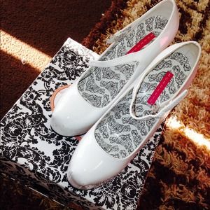 White Patten Leather