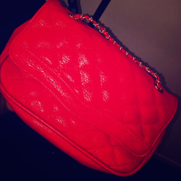 Red Clutch/Shoulder Bag - Picture 1 of 3