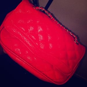Red Clutch/Shoulder Bag