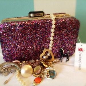 Clutch & Red Fanny Bag