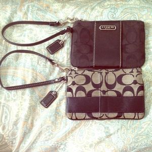 RESERVED!! Bundle-2 small Coach wristlets