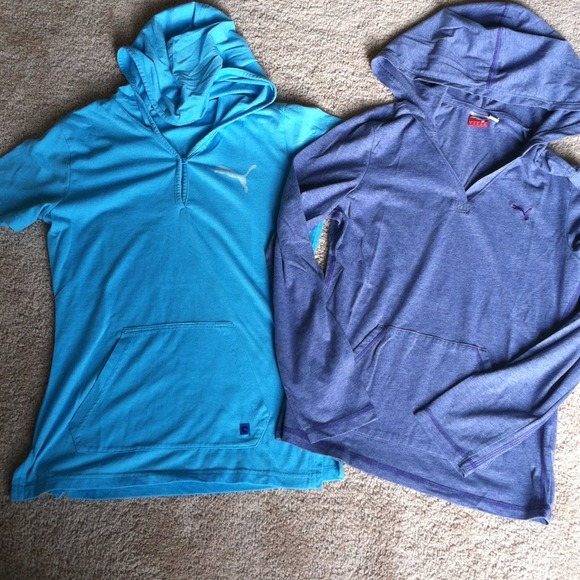 Two Puma Hooded Shirts