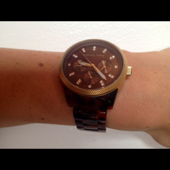 Michael kors tortoise watch