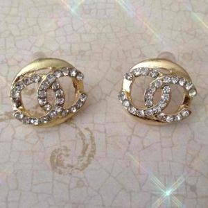 CC Gold Fashion Earrings