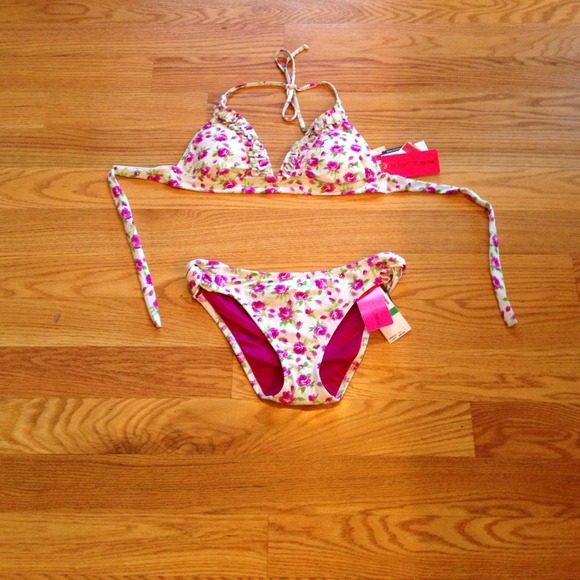 SOLD on eBay! Betsey Johnson floral bikini