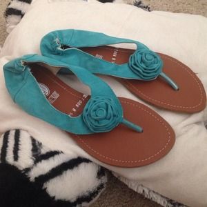 Turquoise sandals