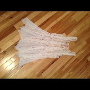 Free People White layering piece SZ M