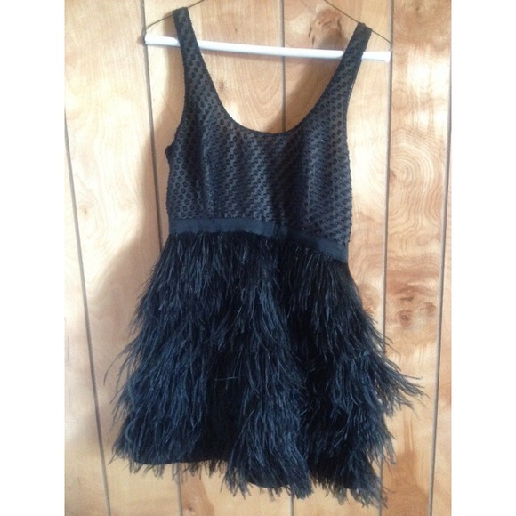 🚫SOLD🚫black Cooperative plumage dress - Picture 2 of 2
