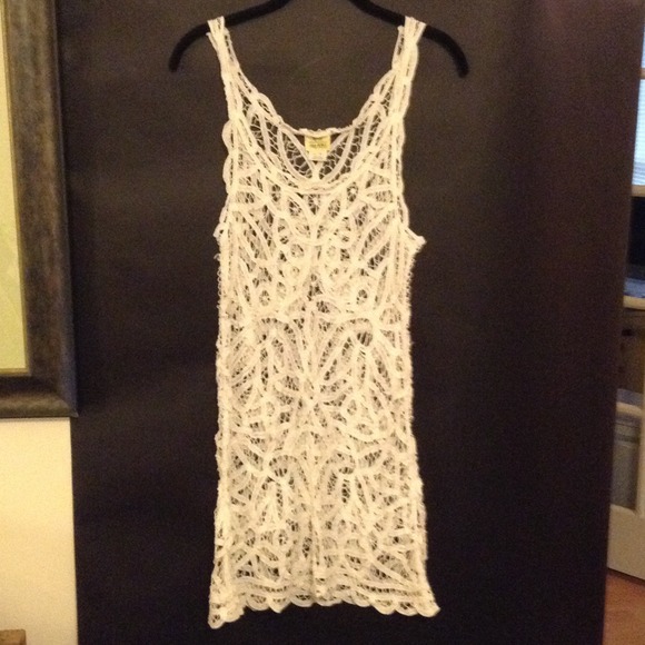 Free People Tops - FREE PEOPLE White lace top, and FP green top