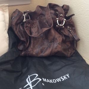 B Makowski leather snakeskin **PRICE CUT**