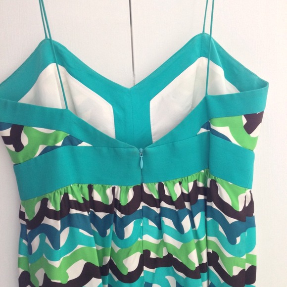 Colorful silk dress by Milly of New York
