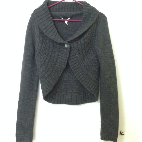 Grey Sweater Cardigan