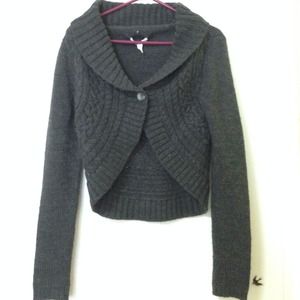 Grey Sweater Cardigan