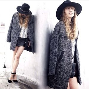 lustsforlife.com Jackets & Coats - 💢Reduced💢Tweed coat with faux leather accents lustsforlife.com Jackets & Coats - 💢Reduced💢Tweed coat with faux leather accents