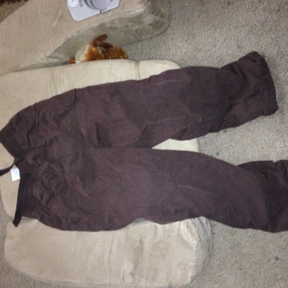 Boys brown pull on lined pants