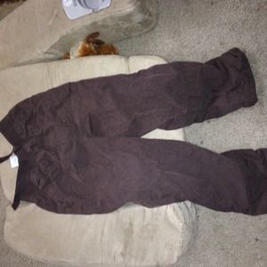 Boys brown pull on lined pants