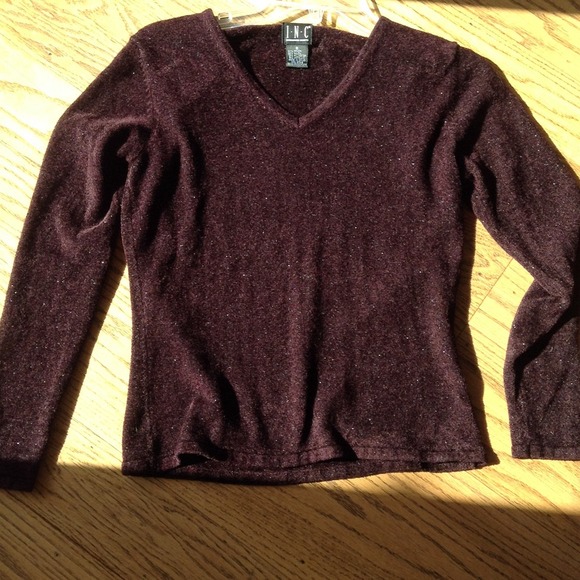 Plum sparkle sweater