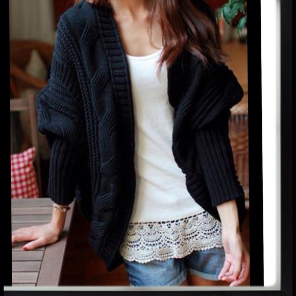 Knitted, Batwing Cardigan - Picture 4 of 4