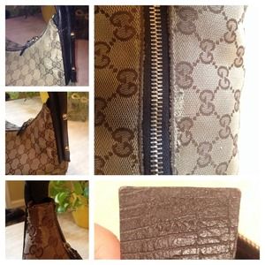 Authentic Gucci Horsebit GG Hobo