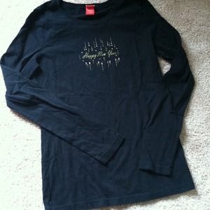 Black Happy New Year Shirt