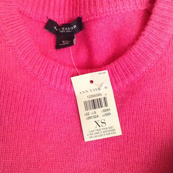 Bundle Ann Taylor Pink Merino Wool Zip Sweater - Picture 3 of 4