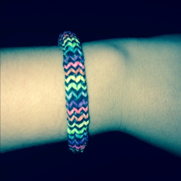 Rainbow loom bracelet.