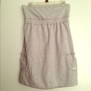 Hollister strapless top.