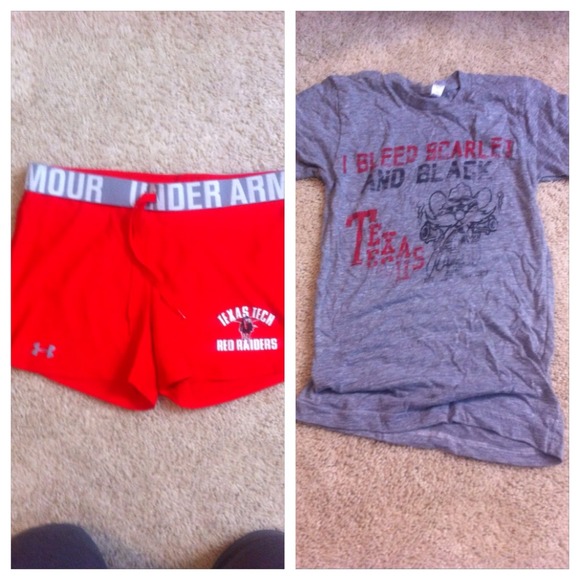 TRADED!!!  Texas Tech Under Armour red shorts