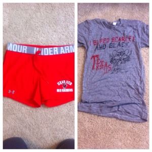TRADED!!!  Texas Tech Under Armour red shorts