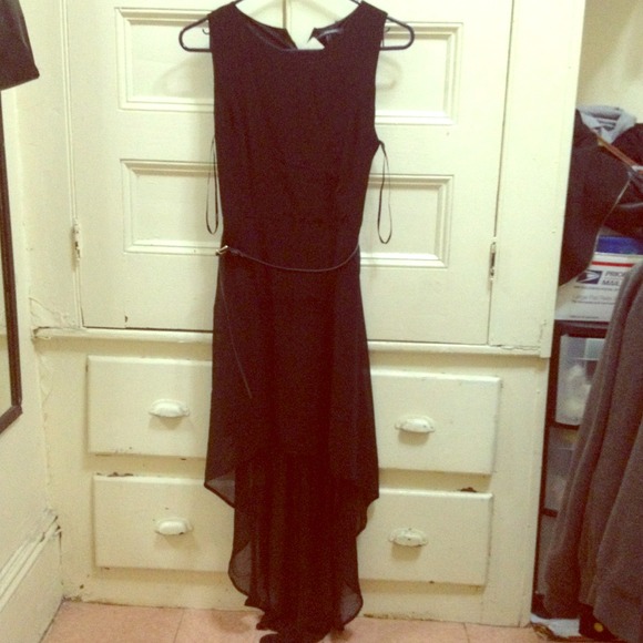 BNWT forever 21 black high low dress with belt