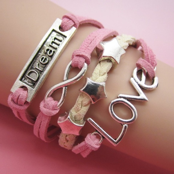SOLD IN A BUNDLE✳🆕LOVE, DREAM INFINITY BRACELET .
