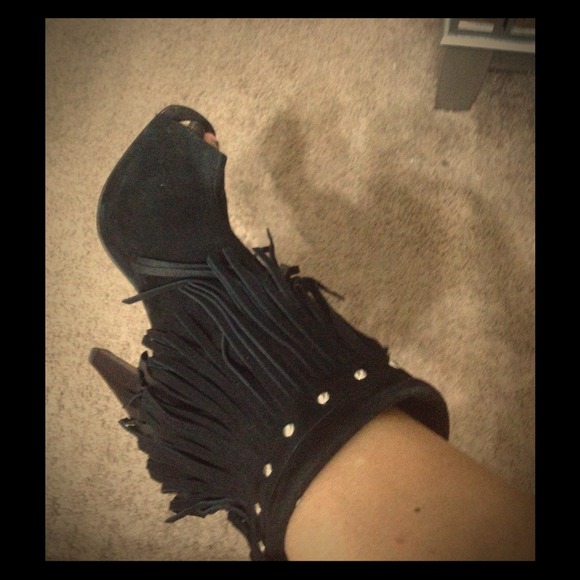 BEBE Fringe boots ✋ ON HOLD for @peskygroupie ✋