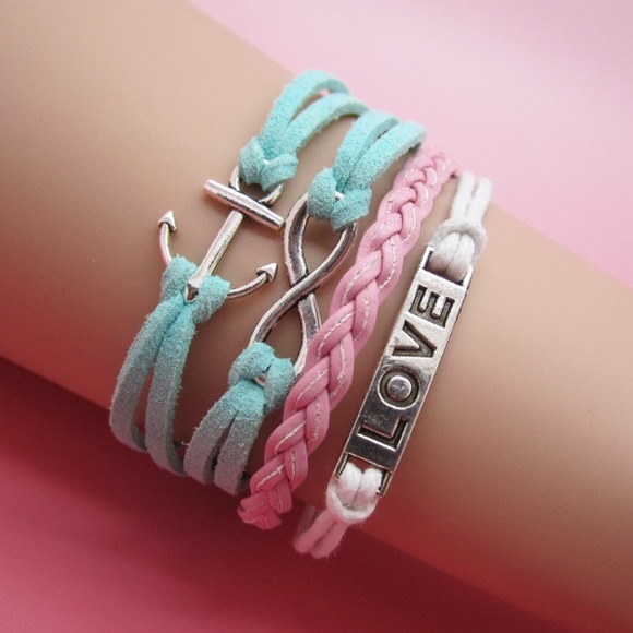 🚫SOLD IN A BUNDLELOVE/ANCHOR INFINITY BRACELETS!