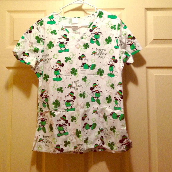 Mickey scrub top