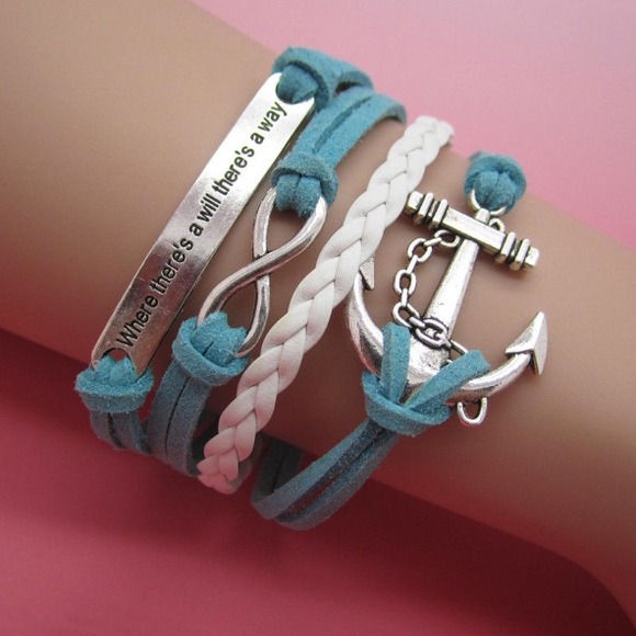 🚫SOLD IN A BUNDLE🚫🆕 ANCHOR INFINITY BRACELETS.
