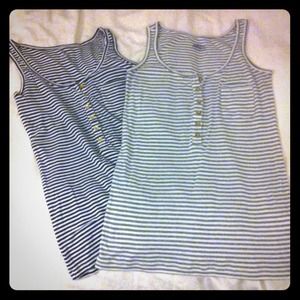 J. Crew lightweight striped tanks