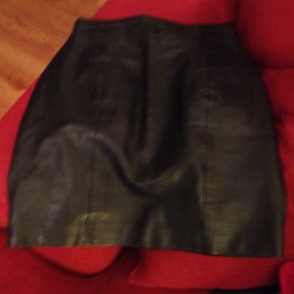 Wilson leather skirt