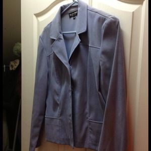 Light blue velvet blazer