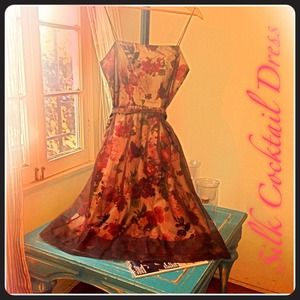 Laundry by Shelli Segal Silk Cocktail Dress