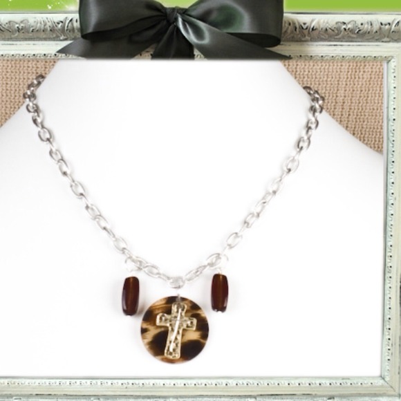 New Tortoise Cross Necklace(REDUCED)