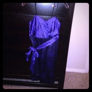 Black & violet silk BCBGeneration dress