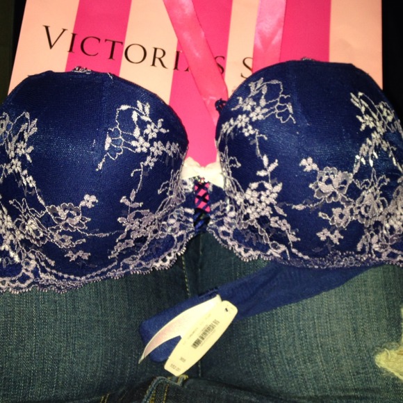 Blue/Purple VS push up bra