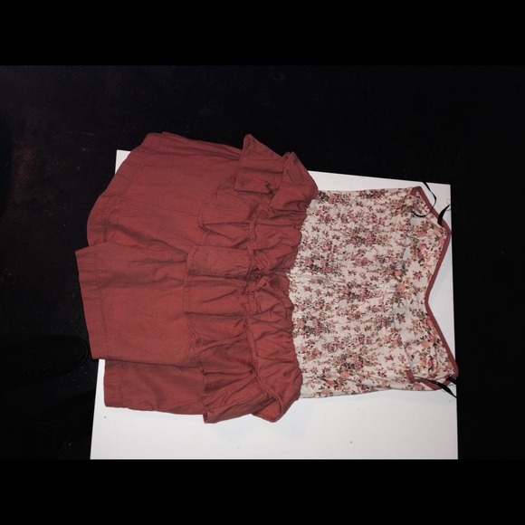 Zinga Tan floral romper - Picture 2 of 3