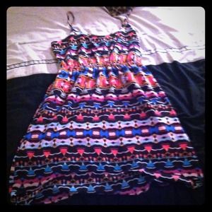 High low Pattern Dress