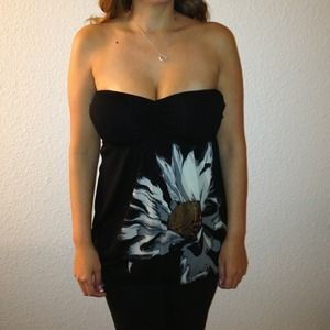 Flower detail tube top from Windsor.